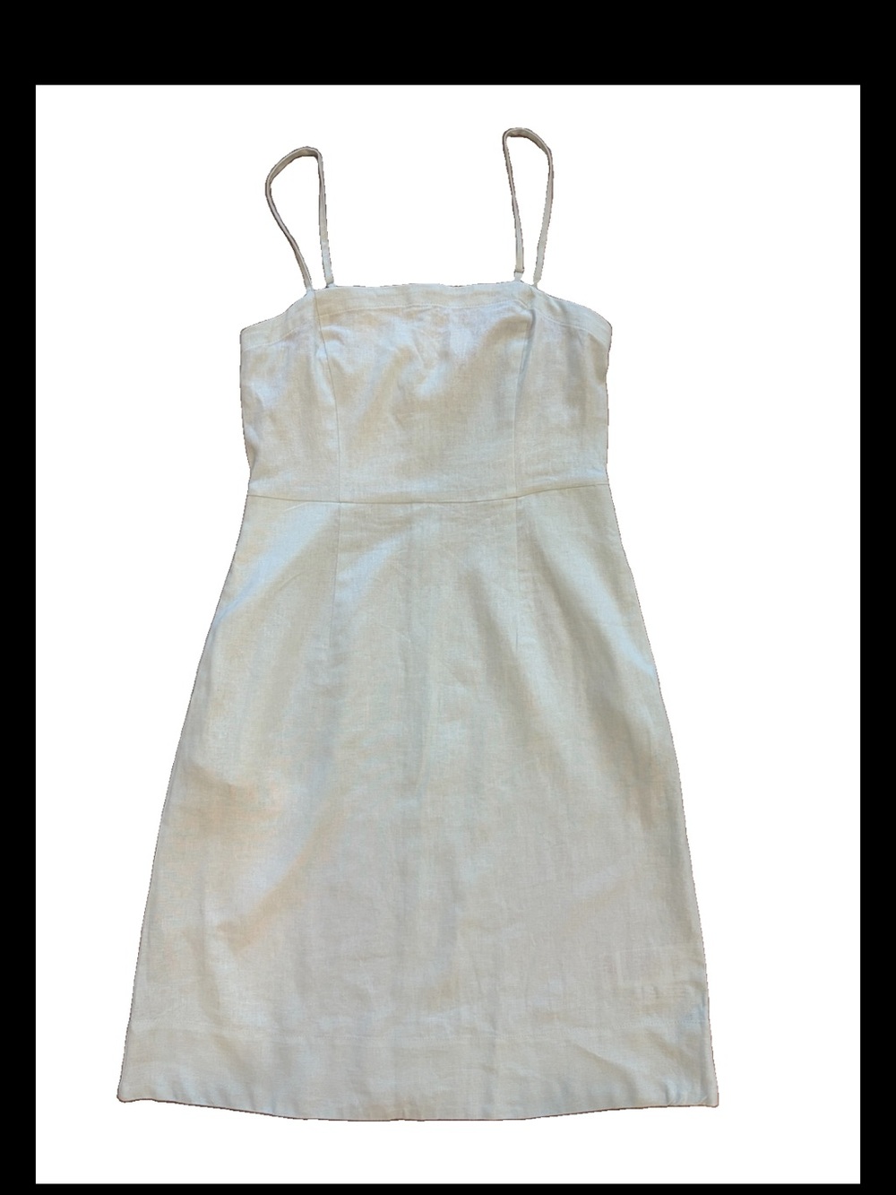 Calvin Klein XS Dress Light Blue Strap Summer Hot Glam XS Linen Pockets Dress